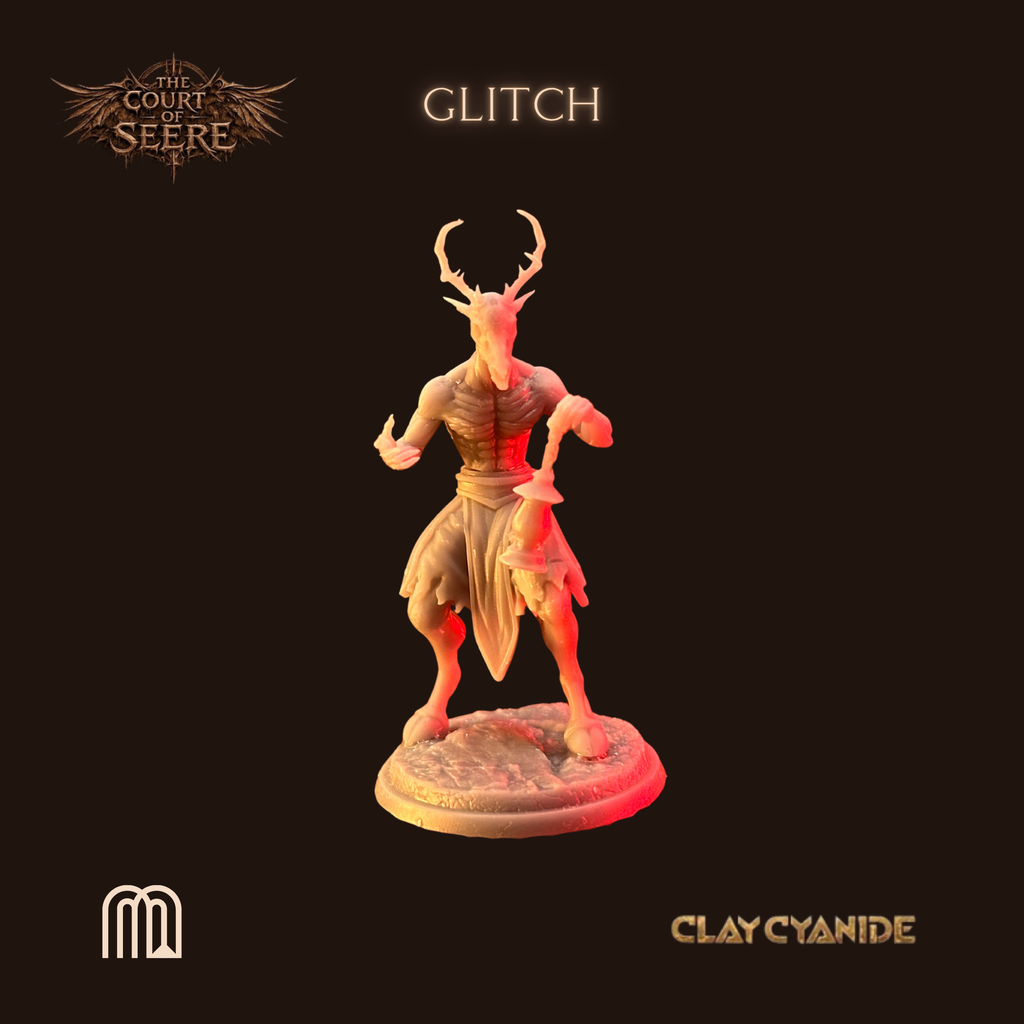 Glitch — demoniczna figurka do gier RPG i bitewnych, 32 mm