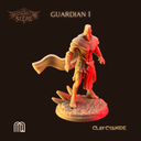 Gilded Sentinel — demoniczna figurka do gier RPG i bitewnych, 32 mm