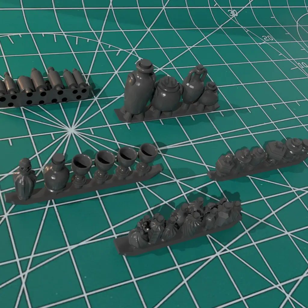 Base Bits - Bottles (19 sets) | Tabletop RPG Miniature Basing Bit Pack