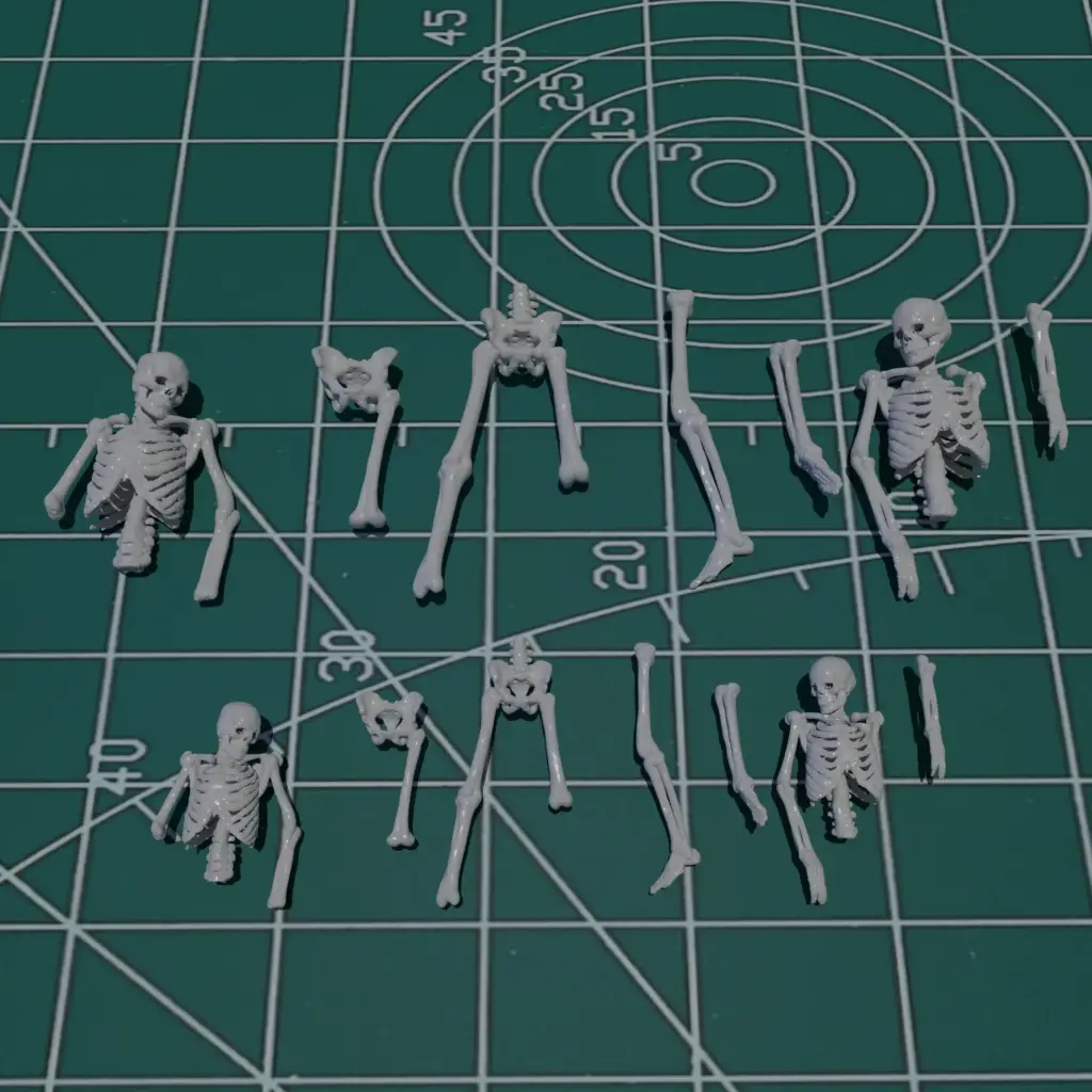 Base Bits - Skeleton (14 pieces) | Tabletop RPG Miniature Basing Bit Pack