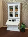 White Miniature Cabinet - 1:12 Scale Dollhouse Furniture