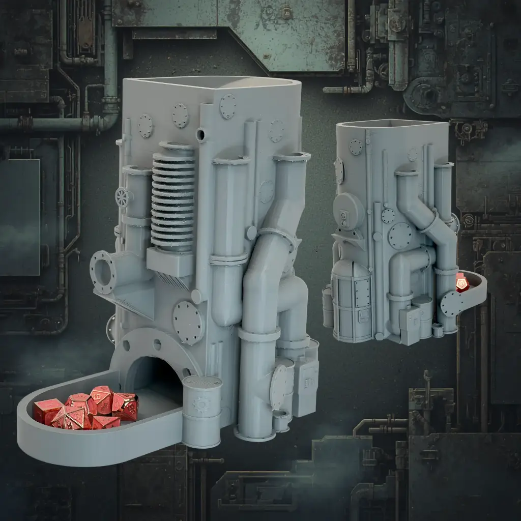 Industrial Dice Tower - Customizable Tabletop Gaming Accessory