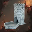 Wieża zamkowa – drukowany w 3D roller do kości – średniowieczne akcesorium RPG