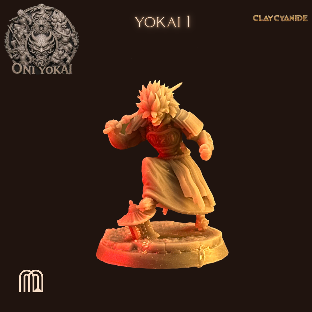 Oni Bushi — figurka oni (Yokai) do gier RPG i bitewnych, 32 mm