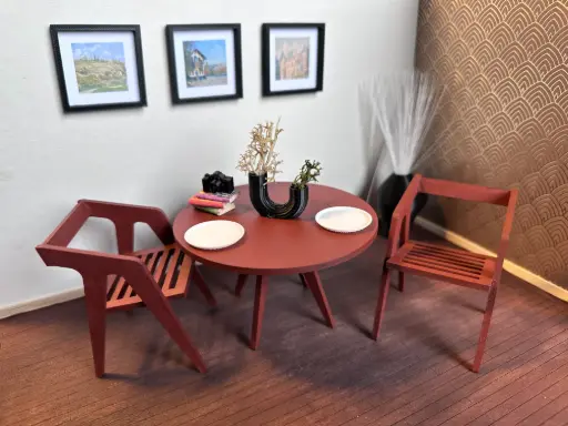 [DHF-005] Meble do domku dla lalek – nowoczesna jadalnia 1:12